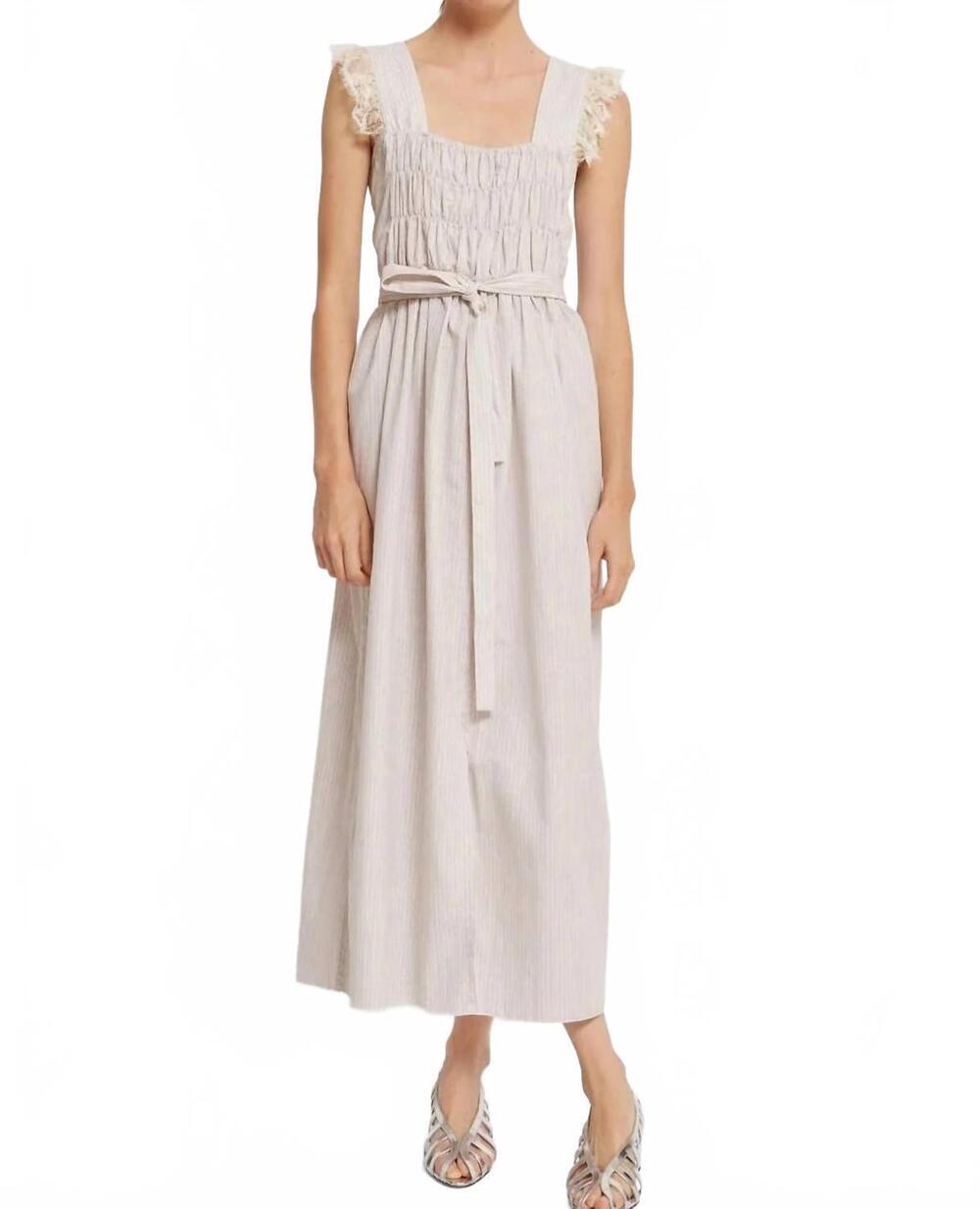 NEW ROSEANNA theodora maxi dress in beige